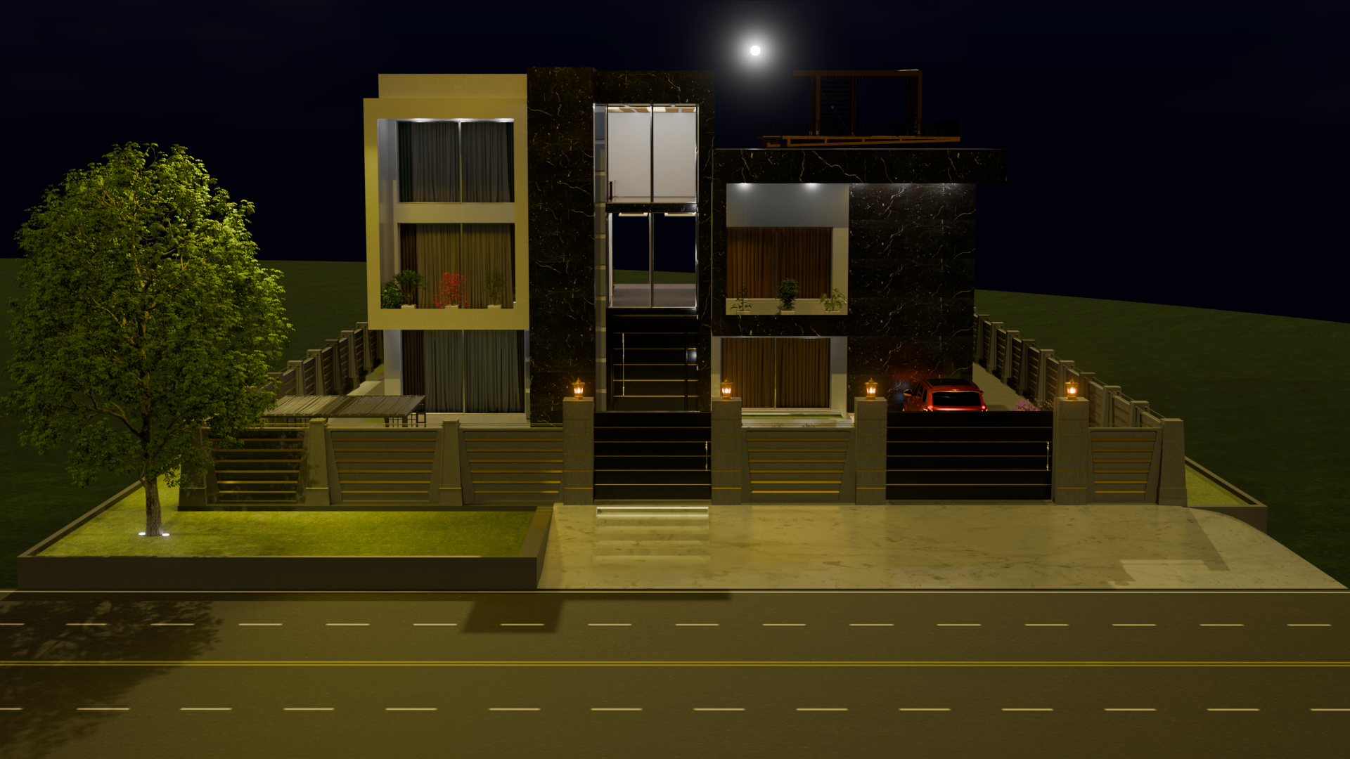 Commercial Building Facade